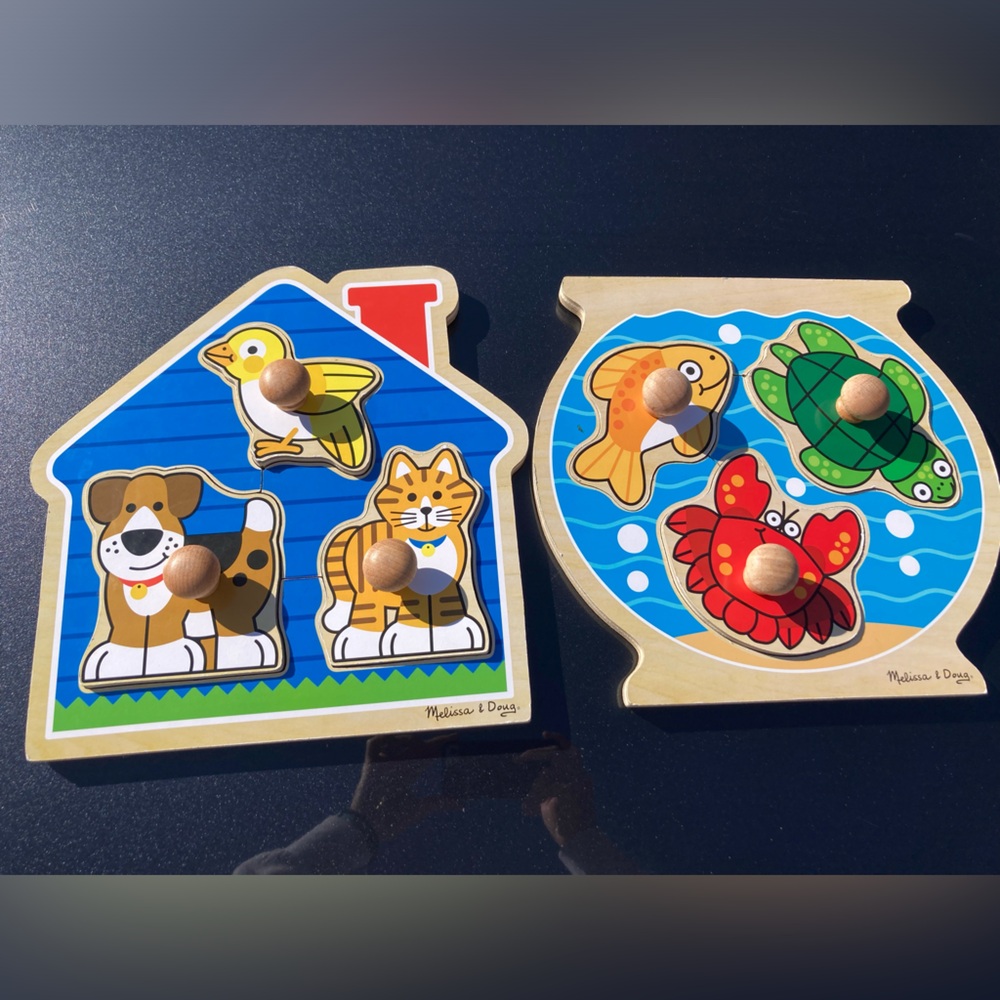 Melissa & Doug Jumbo knob Puzzle Set